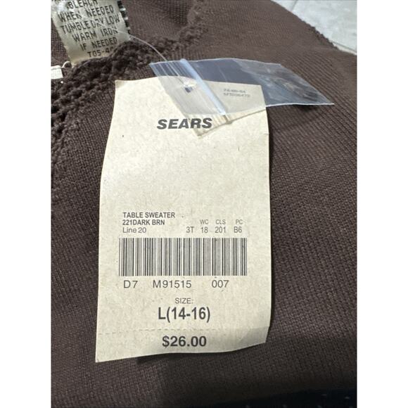 Apostrophe Brown Sleeveless Scoopneck Knit Tank Top Size Large - Picture 3 of 6